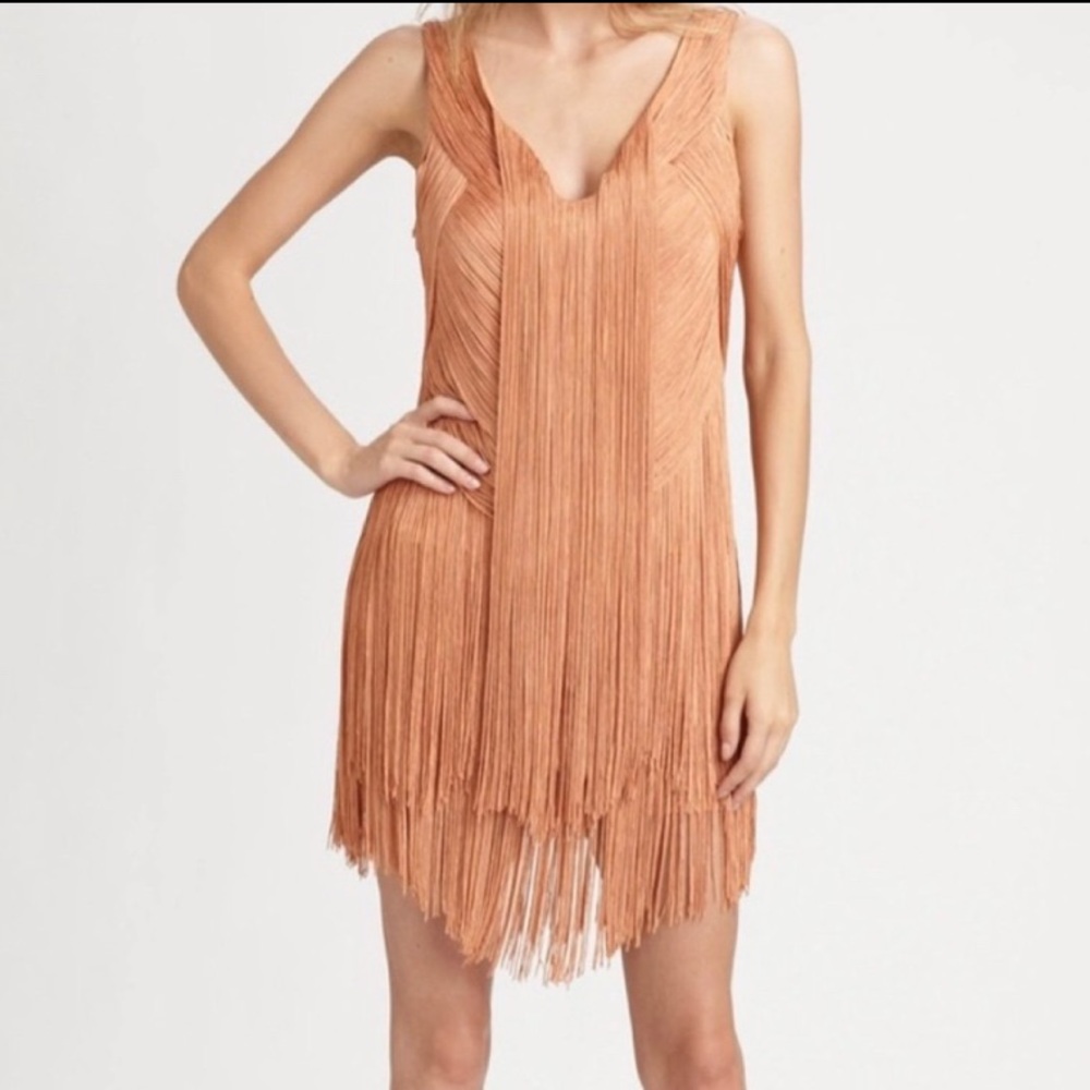 HAUTE HIPPIE BOHO FRINGE COCKTAIL DRESS ❤️STUNNING❤️